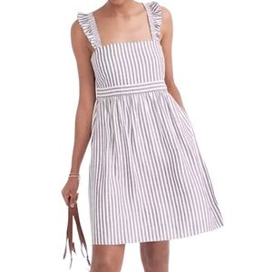 Madewell Striped Ruffle-Strap Empire Dress – Size 8